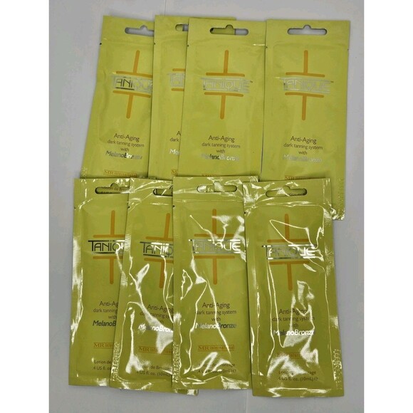Mr International Tanique Anti-Aging Tanning Packets Lot of 8 - Picture 1 of 3